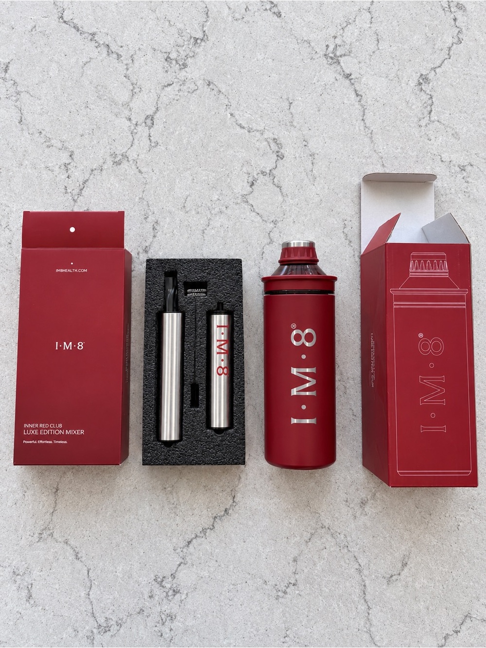 IM8 Inner Red Club Luxe Mixer & Cup Set